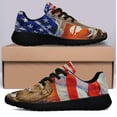 thumbnail image 3 of Lion and Lamb ChriStan Cross American flag Shoes Sneakers Black Size 12, 3 of 7