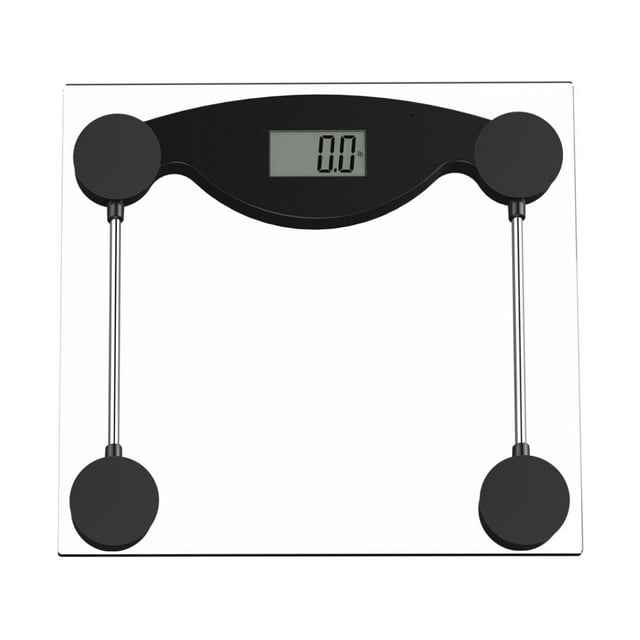 Accuweight Digital Scale, 400 lb (180 kg) Capacity, Clear Tempered Glass