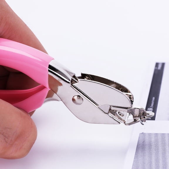 GAXIRE Office Nail Lifter Staple Remover Tool Pink for Adults 1Pcs