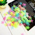 thumbnail image 2 of Colored Glowing Stars Glow In The Dark Fluorescent Plastic Wall Stickers, 2 of 5