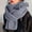 Gray, variant on Women Knit Scarf Warm Winter Wrap Cozy Neck Warmer Soft Travel Shawl Comfortable Knitted Polyester Muffler Casual Daily Wear Gift