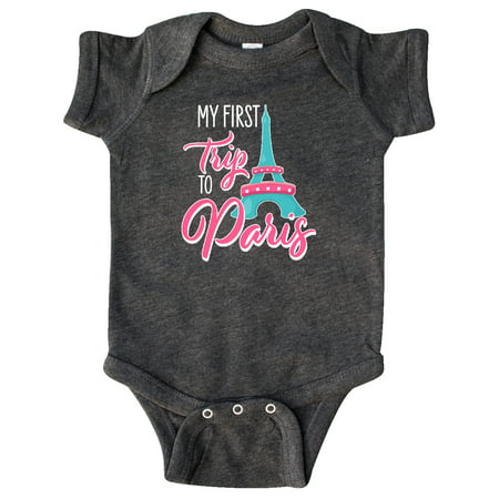 

Inktastic My First Trip to Paris Gift Baby Boy or Baby Girl Bodysuit