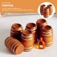 thumbnail image 4 of Shisuyan 3pcs Mini Wooden Barrel Model Miniature Beer Wine Barrel Mini House Accessories, 4 of 8