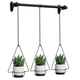 thumbnail image 1 of Maceta colgante, varilla retráctil para colgar, soporte de hierro para flores, cesta colgante de resina para jardinería, maceta colgante, maceta para colgar en la pared, 1 of 6