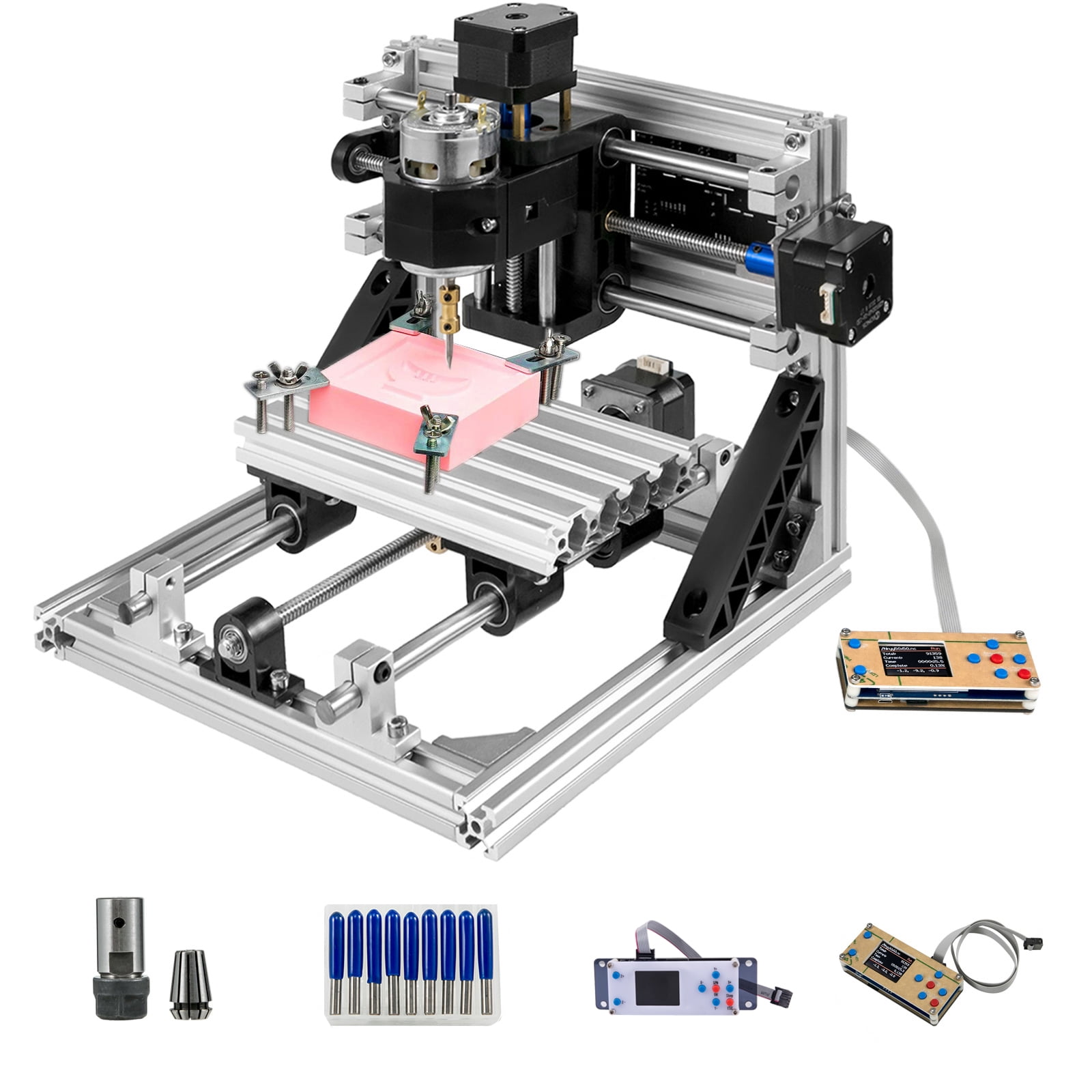 XYZ Working Area 160x100x45mm CNC Router Machine By Beauty Star DIY CNC Router Kits 1610 GRBL Control 3 Axis Plastic Acrylic PCB PVC Wood Carving Milling Engraving Machine