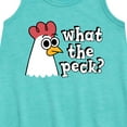 thumbnail image 2 of Instant Message - What The Peck Chicken - Toddler & Youth Girls A-line Dress, 2 of 5