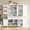 White, variant on DTTRA 75" Tall Farmhouse Kitchen Pantry Cabinet with 6 Doors & 3 Drawers, Blue