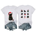 thumbnail image 3 of Frostluinai Christmas Cats Shirts for Women Crew Neck Short Sleeve Funny Xmas Party Tee Shirt Daily Walking Casual Tops S-3XL, 3 of 6
