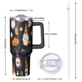 thumbnail image 2 of Halloween Gnome Pattern Tumbler with Handle and Lid,40oz Double Wall Vacuum Insulated Tumbler,Cups Gift for Women and Men, 2 of 7