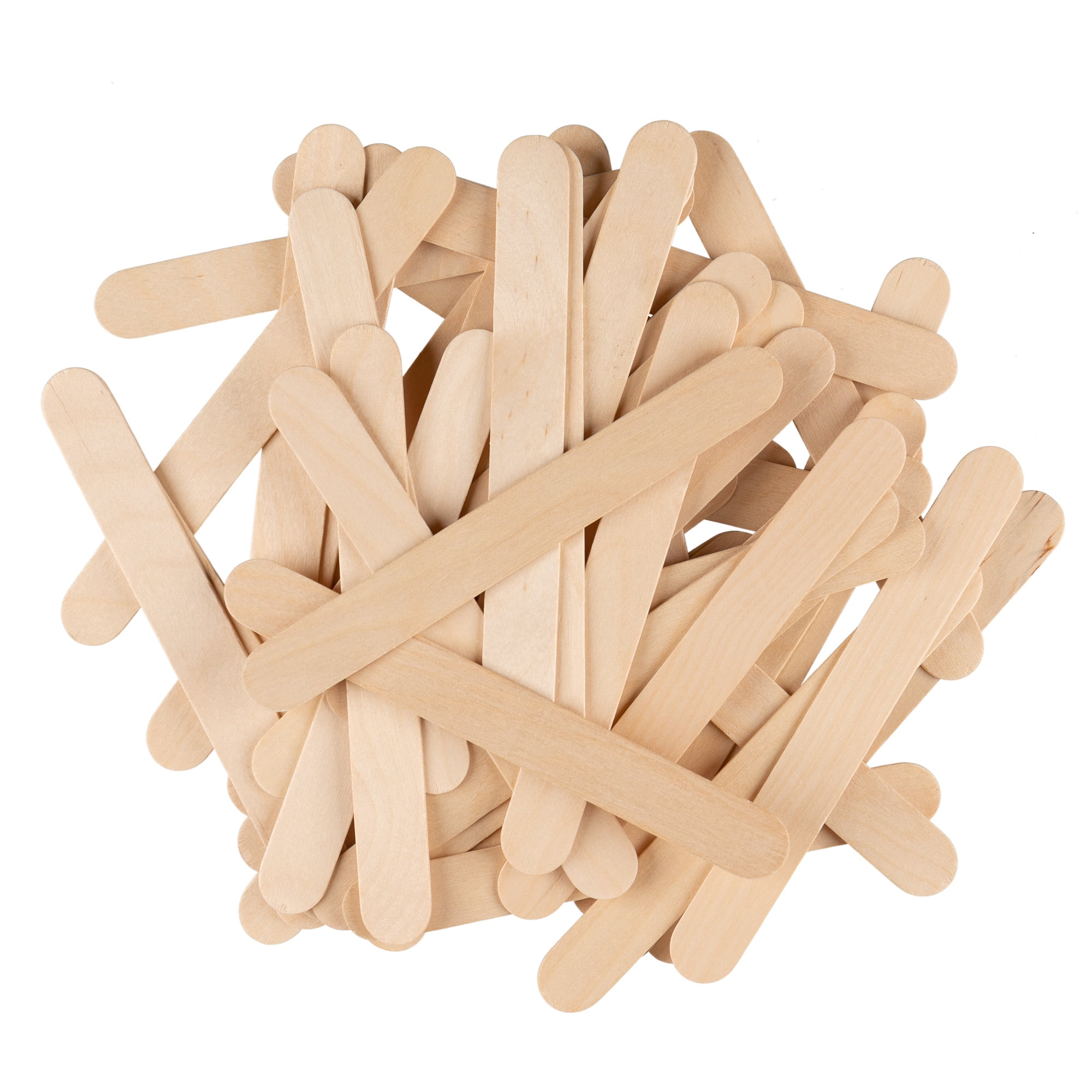 Craft County Wood Craft Sticks - Pack of 500