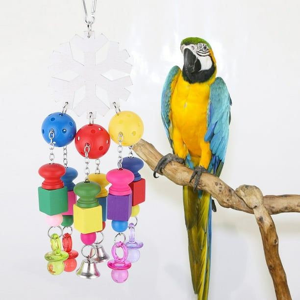 Plastic Bird Chewing Toy, Parrots Swing Toy, Wooden Hanging Swing Cage