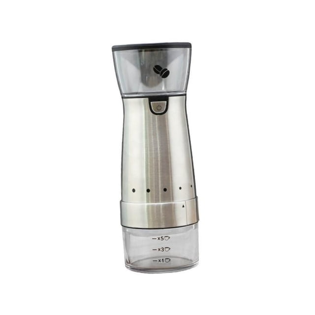 Molinillo de café eléctrico, molinillo automático, dispositivo de cocina compacto, aspereza ajustable para oficina, exterior, coche, interior