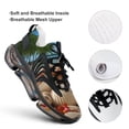 thumbnail image 4 of Seashell On The Beach Fashion Women's Nurse Shoes Casual Flat Sneaker Print Ladies Lace Up Light Walking Shoe Breathable Footwear, 4 of 8