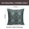 thumbnail image 2 of LALILO Throw Pillow Covers Damask And Antique Baroque Curtains Damask Cushion Cover 18" x 18", 2 Pack, 2 of 6