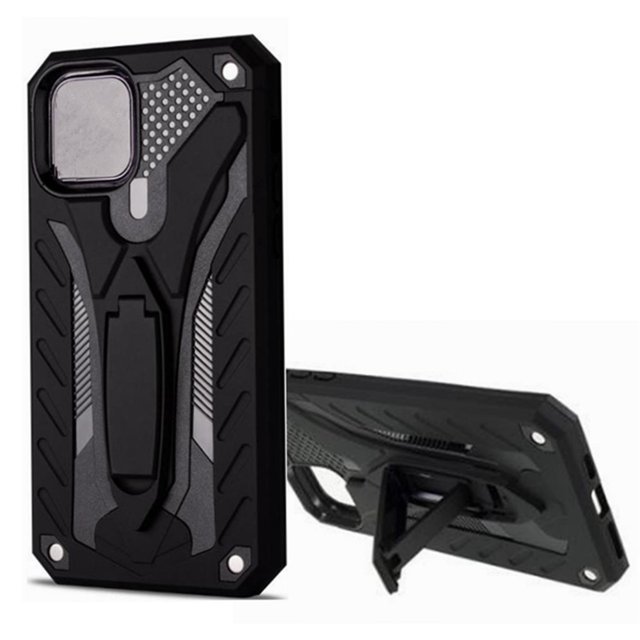 iPhone 11 Pro MAX (6.5 Pouces) Étui Rigide avec Support Armure, Protection Robuste de Qualité Militaire Antichoc avec Support