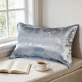 thumbnail image 4 of Queen Size Satin Pillow Covers Set 29.13In Breathable Soft Smooth Fabric Wrinkle Fade Resistant Hair Skin Friendly Color Fast Pillowcases for Bedroom Guest Room Hotel Home Bedding Daily Decor Use, 4 of 6