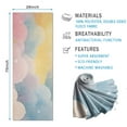 thumbnail image 2 of Pastel Cloud Starry Sky Hot Yoga Mat Towel Non Slip for Hot Yoga - Quick-Drying Yoga Mat Cover with 4 Corner Pockets with Travel Bag - Hot Yoga Towel Non Slip Grip Moisture Wicking Sweat 70"x26", 2 of 6