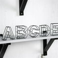thumbnail image 3 of CNKOO Clear Texture Alphabet Figurine Minimalist Design Wrought Iron Three-dimensional  Alphabet Adornment Home Decor, 3 of 10