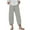 Gray-01, variant on Women's Capri Pants Straight Leg Pants Casual Summer Cotton Cropped Lounge Pants Trousers