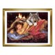thumbnail image 4 of 30x40cm Niños Adultos 5d Diy Diamond Art Painting Set - Lobo Y Belleza, Manualidades De Bordado De Diamantes Completos, Pintura De Diamantes De Diamantes De Imitación De Cristal De Lienzo, 4 of 5