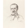 thumbnail image 2 of Alphonse Legros 12x14 Gold Ornate Wood Frame and Double Matted Museum Art Print Titled - M. Champfleury (1875), 2 of 4
