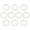 White, variant on Yammee 10Pcs Trampoline Elastic Rope Elastic Ties Bungee Cord High Jump Bungee Rope