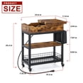 thumbnail image 5 of Coffee Table with Charging Station, Side Table with Usb Port and Power Outlet, Bedside Table with Storage Shelf for Small Space Living Room, Bedroom Brown, 5 of 5