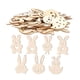 thumbnail image 3 of 70 recortes de conejos de Pascua de madera, sin terminar, sin pintar, adornos colgantes, etiquetas de madera, recortes de conejo de madera para, 3 of 9