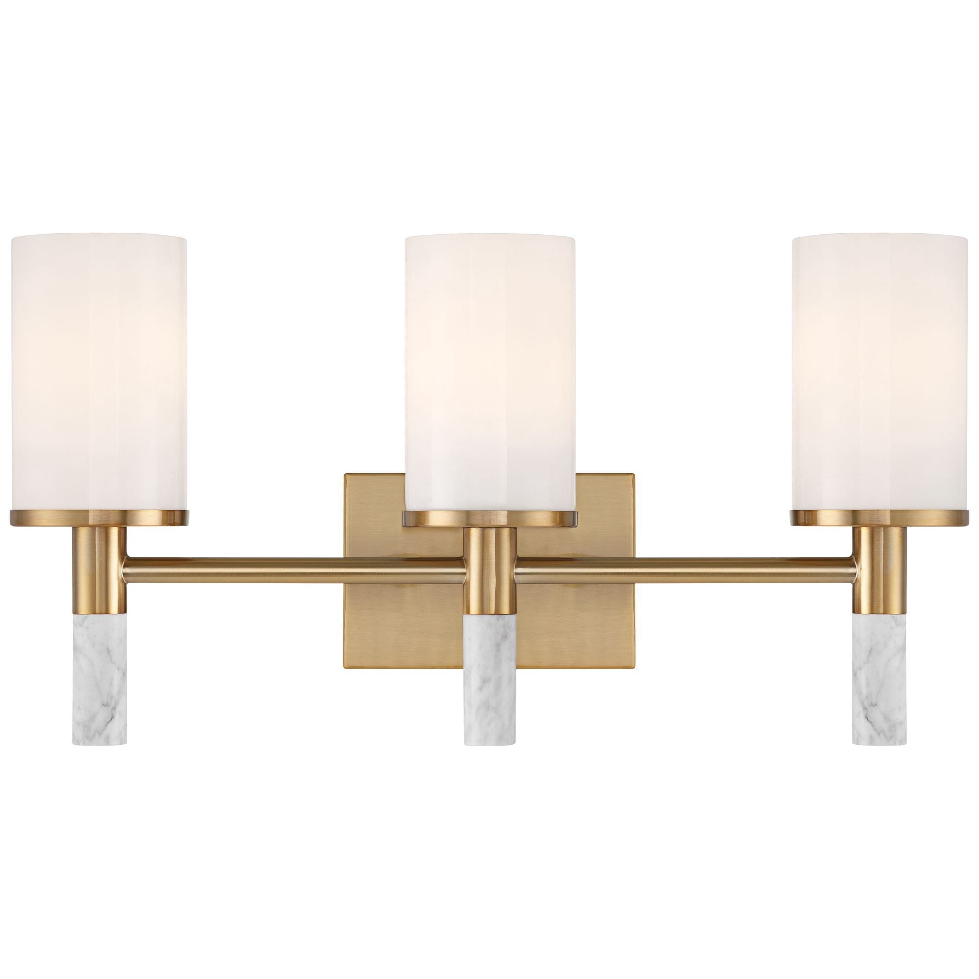 Possini Euro Design Lucius 21 3/4" High Modern 3 Light Bathroom Vanity Wall Lamp Light Fixture Mount Hardwired Soft Gold