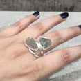 thumbnail image 3 of Natural Labradorite Ring, Rough Labra Gemstone Ring, Birthstone, Double Stone, 925 Sterling Silver, Womens Ring, Christmas, Thanksgiving, Handmade, Statement Jewelry, Rough Gemstone Jewelry, 3 of 6