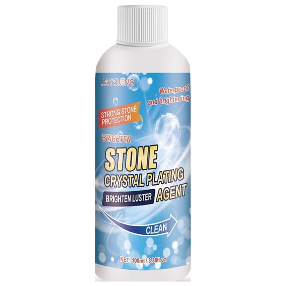 ToyKingdee Stone Crystal Plating Agent, Multi-Purpose Stone Cleaner & Brightener for Quartz, Tile Countertops & Natural Stone Surfaces