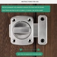 thumbnail image 3 of Rotary installation bolt door cabinet lock buckle thickened buckle integrated, 3 of 7