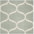 thumbnail image 2 of SAFAVIEH Cambridge Jared Geometric Wool Area Rug, Gray/Ivory, 6' x 6' Square, 2 of 8