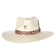thumbnail image 2 of Charlie 1 Horse Heatseeker 3 3/4 Brim Leopard Band Natural XL, 2 of 3