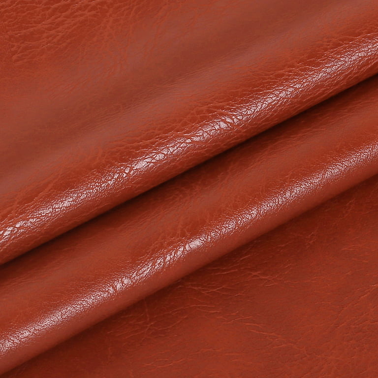 By Yard High Stretch Faux Leather Material Soft Pu Leather Fabrics Black  Matt