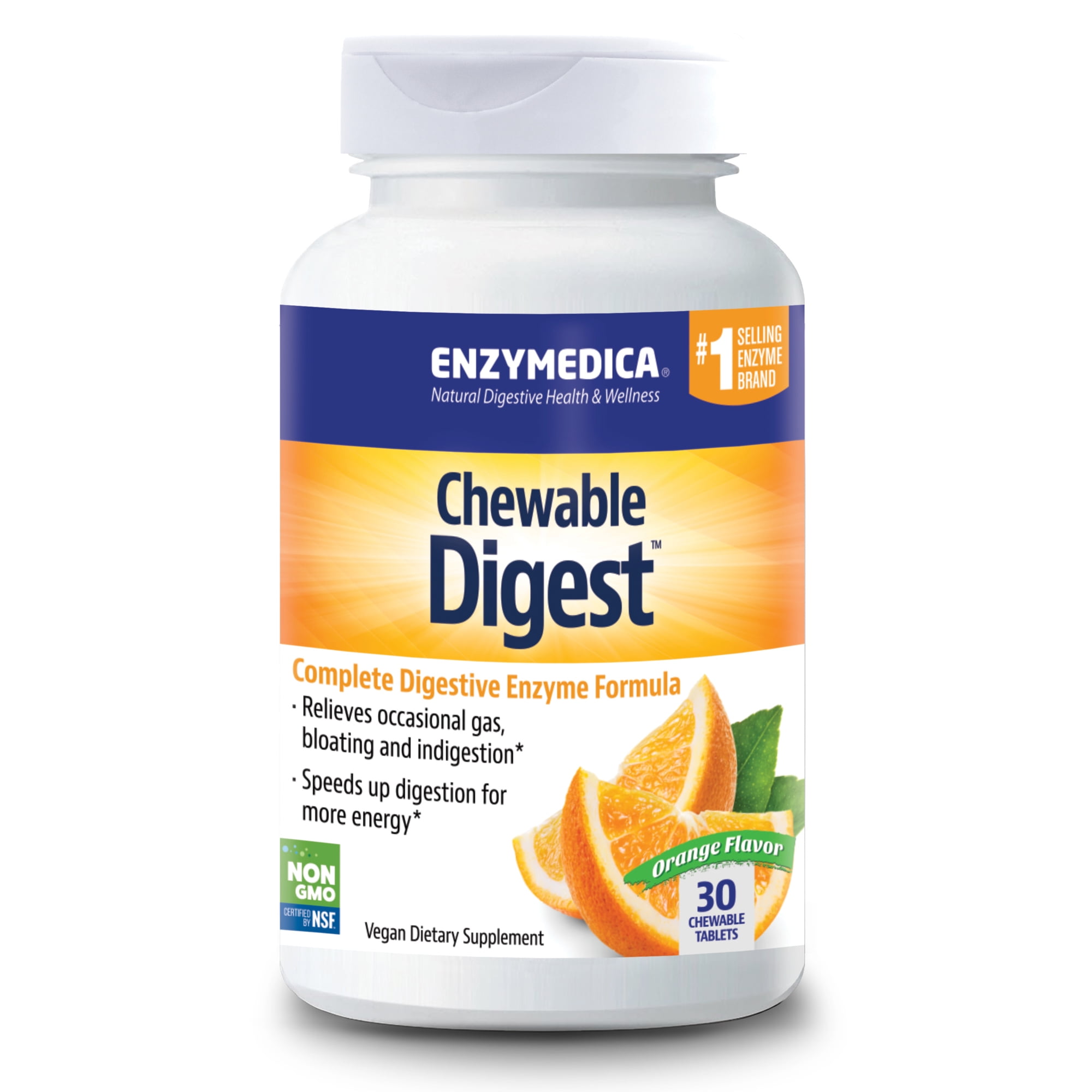 Enzymedica Digest Chewables, Enzyme Support to Help Relieve