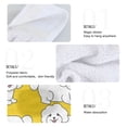 thumbnail image 5 of Bichon Dog Pattern Hand Towels 2 Pack Quick Dry Velvet Soft with Velcro Kitchen Bath 14x18in, 5 of 7