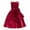 Wine, variant on FAOWME Baby Girls Bow Princess Dress Mid-Length Casual & Party Gown For Toddler Pink 7-8 Years