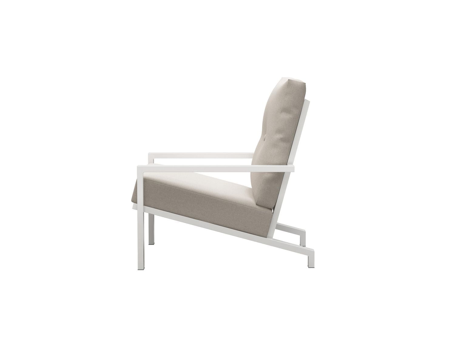 Ensemble Bistro Bern en Aluminium, Blanc