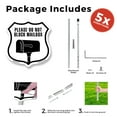 thumbnail image 3 of Please Do Not Block Mailbox (5 Pack) 12 inch X 12 inch Shield Shaped Commercial Grade Plastic Signs with Aluminum Mounting Stakes Weather Resistant Made in the USA, 3 of 8