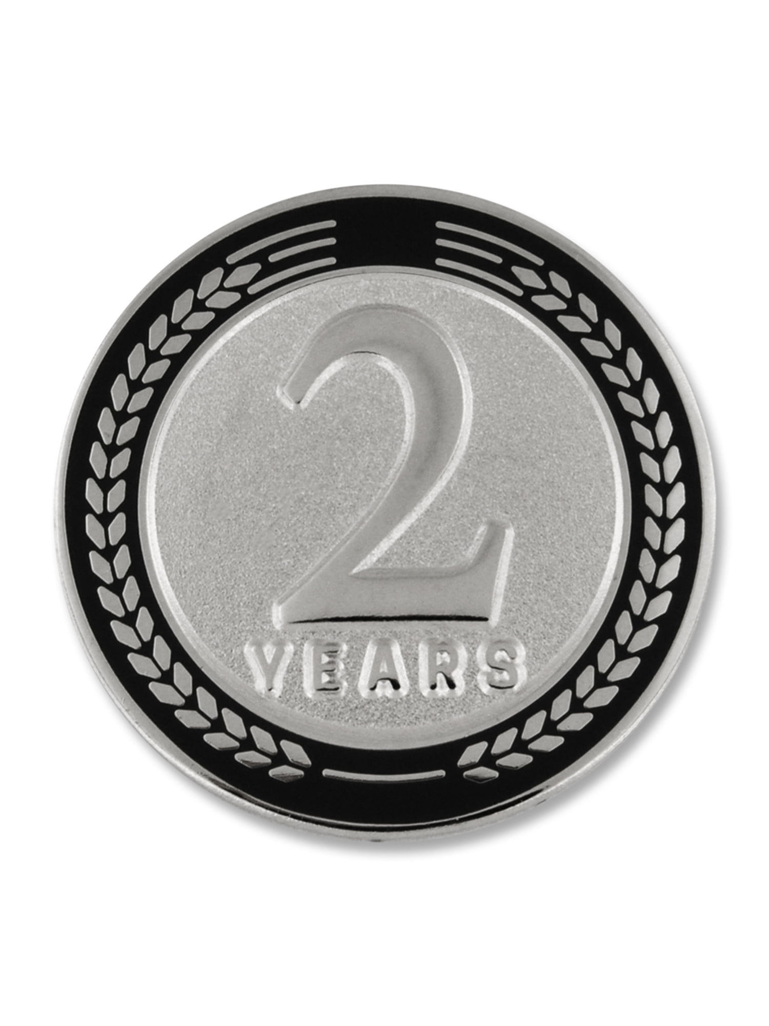 Black PinMart 25 Years of Service Award Employee Recognition Gift Lapel Pin