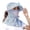 Blue, variant on Solar Fan Hat with Mist Wide Brim Sun Hat Solar Usb Dual Power Supply Outdoor Fishing Hat Sun Visor Hat for Women Men for Hiking, Fishing, Gardening