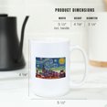 thumbnail image 5 of 15 fl oz Ceramic Mug, Nashville, Tennessee, Starry Night Series, Dishwasher & Microwave Safe, 5 of 5
