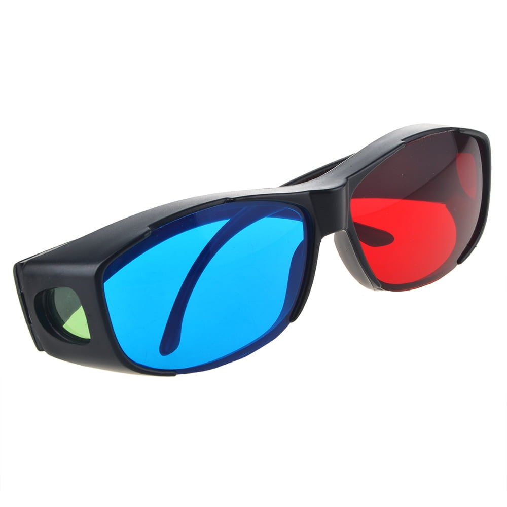 High Quality TM Anaglyph Cardboard Glasses 3D Red/Cyan Pro-Ana 100 Pair FOLDED White Frame