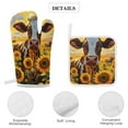 thumbnail image 4 of Farm Cows Heat Resistant Microwave Oven Gloves Set for BBQ Baking Grilling,Baking Gifts Cooks for Women,Housewarming Gifts for New Home, 4 of 6