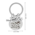 thumbnail image 4 of Graduation Keychain for Family and Friends 25mm Stainless Steel Key Ring Class of 2025 Keepsake Inspirational Graduation Present for Him or Her Silver 2, 4 of 8