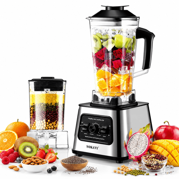 Licuadora Professional SOKANY 2.5l Triturador De Granos Multiusos