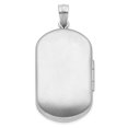 thumbnail image 3 of Sterling Silver Rh-Plated Satin St. Christopher 30X19Mm Rectangle Locket, 3 of 4