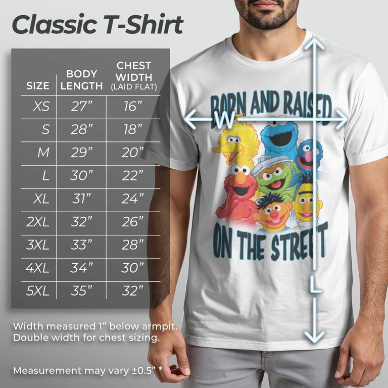 T-shirt Homme Sesame Street Blanc Moyen Taille M - Occasion Bon état