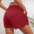 thumbnail image 3 of Running Shorts for Women Elastic Waist Pockets Lightweight Breathable Yoga Gym Active Sports Workout Athletic Shorts, 3 of 8